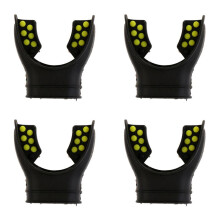 4X Snorkelmunstycke Regulator Dykmunstycke Universalt Tillbehörsbyte Scuba Silikon Andningsskydd Gul