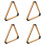 4X Wooden Billiard  Rack Solid Triangle Rack Pool  Racks Triangle Billiard  Racks Billiards Triangle Rack 1