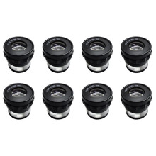 8pcs 10X Stand Measuring Magnifier Scale Loupe Magnifying Glass 10X with Scaled Magnifier