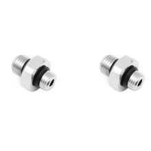 2X 7/16-20UNF to 3/8-24UNF Threaded Male Quick Adapter Diving Computer Watch High and Low Pressure Adapter