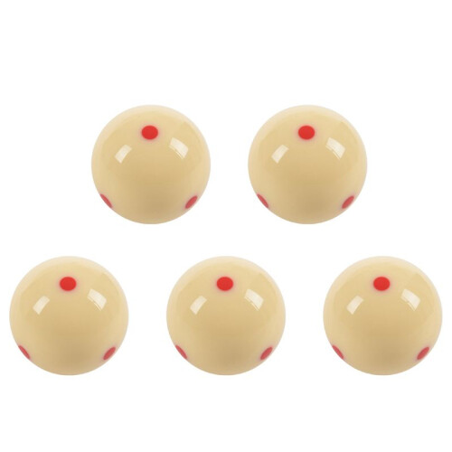5pcs 2.25inch 57mm 6 Red Spot Cue  Pro Cup Billiard Pool Snooker Training Practice