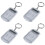 4X Clear Plastic Casing 8 Digits Electronic  Calculator W Keychain 1