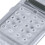 4X Clear Plastic Casing 8 Digits Electronic  Calculator W Keychain 8