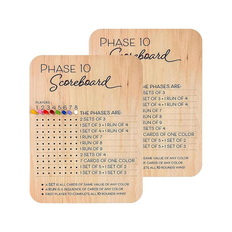 Phase 10 Score Board Phase Ten Scorecard And Round Tracker Phase 10 Cards Game Score Sheets Classic Board Card Games Tauoh