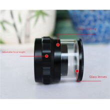 8pcs 10X Stand Measuring Magnifier Scale Loupe Magnifying Glass 10X with Scaled Magnifier