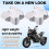 Motorcycle Accessories Handlebar Riser Drag Handle Bar Clamp Extend Adapter for  800MT 700MT 450MT Silver 7