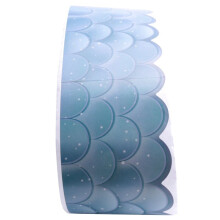3 Pcs 20M Ombre Scallops Bulletin Board Borders Rainbow Straight Borders Classroom or Home School Decoration