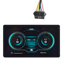 H8 Electric Bike LCD Meter 24V 36V 48V 60V E Scooter LCD Panel Screen for Electric Bikes E Bike Accessories SM 6PIN