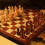 Chess Set Wooden Folding  Traditional Classic Handwork Solid Wood Pieces Walnut Chessboard Children Gift Board Game 3