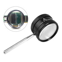 2X 35X Handheld Magnifier Metal High Clarity Reading Magnifying Glass Portable Loupe Jewelry Magnifier,for Seniors