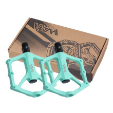 VXM 2pcs Bicycle Pedals Ultralight BMX MTB Road Bike Pedals Non-Slip Aluminum Alloy Cycling Parts Cyan