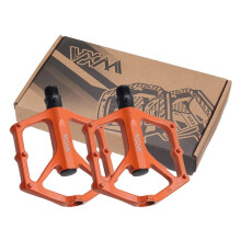 VXM 2pcs Bicycle Pedals Ultralight BMX MTB Road Bike Pedals Non-Slip Aluminum Alloy Cycling Parts Orange