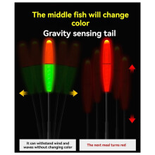Rock Fishing Float 9.0MM 2 Mesh Bold Luminous Fishing Float High Sensitivity LED Short Night Fishing Float