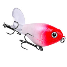 Leurre de Pêche Whopper Popper Flottant Artificiel avec Hélice pour la Pêche au Brochet 16 G C