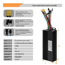 36V 48V 52V 40A 1500W 2000W Borstlös Motorstyrning Regulator S861 Färg LCD Kit för Mountain ELbike Scooter Reparation