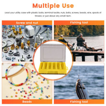 5 Boîtes de Rangement pour Accessoires de Pêche, Leurres, Hameçons, Double Face, Haute Résistance