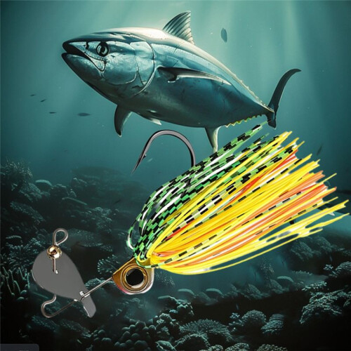 2 Stück 3D-Augen Angelköder 10 cm 15 G Cast Jigging Angelköder Spinner Jigkopf für Wolfsbarsch Makrele 2