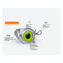 10 Stück Swing Jig Gewichte Soft Lure Group Sinker Gewichte zum Angeln Easy Hook Combo Aggravated Design 3,5 G
