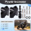 Motorcycle Accessories Handlebar Riser Drag Handle Bar Clamp Extend Adapter for  800MT 700MT 450MT Black 5
