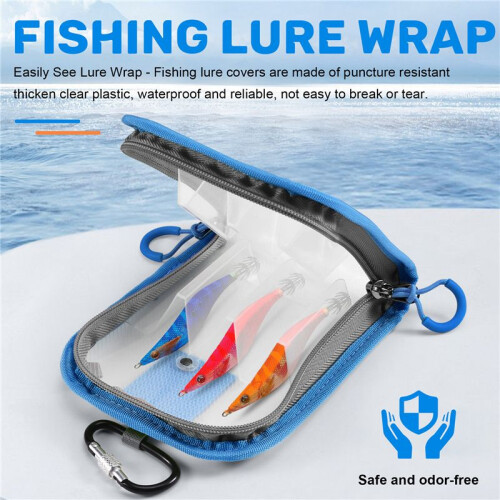 Fishing Lure Wrap Clear Lure Covers for Rod Fabric Hook 1