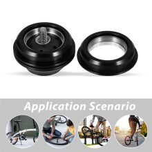 Juego de Dirección para Bicicleta de Aleación de Aluminio, Ligero y Portátil, Fácil de Instalar, Compatible con la Mayoría de las Horquillas