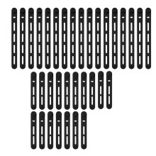 34pcs Silicone Fishing Rod Straps, 2 Sizes Stretchy Reusable Rubber Bands Belts for Flying Rods