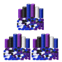 1200 Pieces Plastic Poker Chips Game Chips 4 Colors Counter Card for Game Playing Counting Bingo Game Chips Card, 2