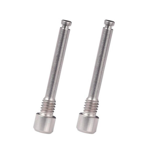 M4 Titanium Bolts for Bicycle Disc Brake Pad Threaded Pin Inserts Screw for XT R XT Hydraulic Disk Caliper-Titanium