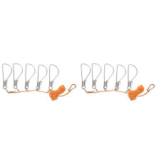 2pz 5M Fishing Lock Fibbia In Acciaio Inox Live Fish Lock Belt Fishing Stringer Fishing Tackle Fish Barriers Accessori da Pesca A Cintura