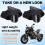 Motorcycle Accessories Handlebar Riser Drag Handle Bar Clamp Extend Adapter for  800MT 700MT 450MT Black 7