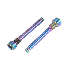 M4 Titanschrauben für Fahrradscheibe Bremsbelag Gewindestift EinsäTze Schraube für XT R XT Hydraulikscheibe Bremssattel-Dazzle Farbe