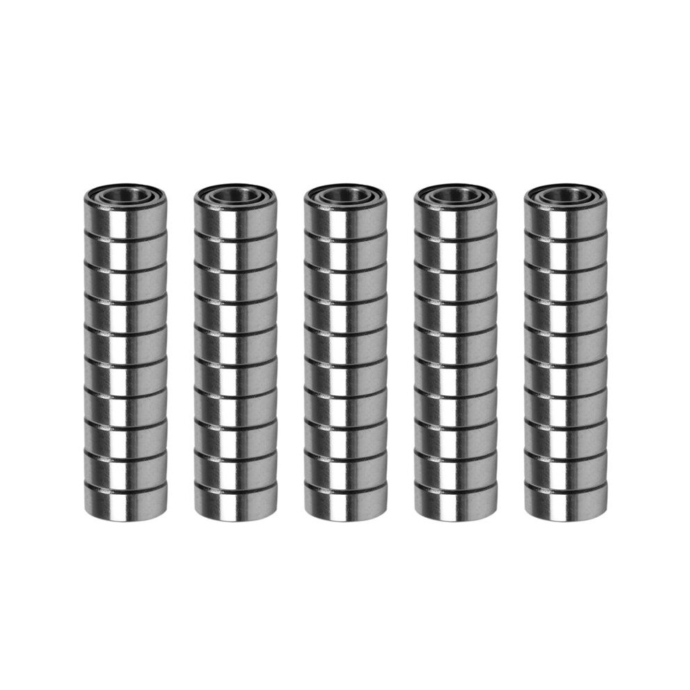 50Pcs Miniature Sealed Metal Shielded Metric Radial Bearing Model: Mr105 Zz 5X10x4mm 6031240031367