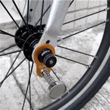 2X Litepro Folding Bike Magnet Adapter Aluminium Alloy Magnetic Buckle Conversion for FNHON 1611 Bicycle Parts Gold