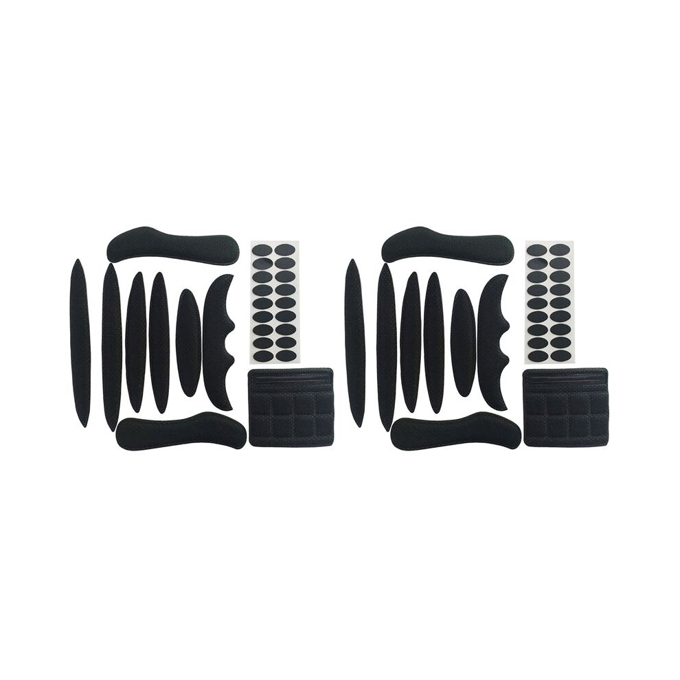 2X Cycling Helmet Pads Sealed Sponge Bicycle Helmet Of Inner Pads Protection Sk-202,Black 6034093440454