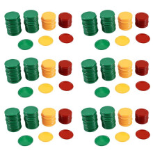 RöD Gul Grön Rundformade Minipokermarker Lucky Game Rekvisita 414 St