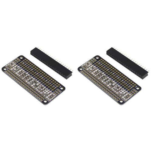 2X Förlängningsbräda för Raspberry Pi Zero Gpio Hole Board Svetsbräda Pcb Board Bread Board Expansion Board