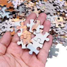 40 Sets Blank Sublimation A4 Jigsaw Puzzle with 240 Pcs DIY Heat Press Transfer Puzzle Pearl Puzzle Blank Puzzle