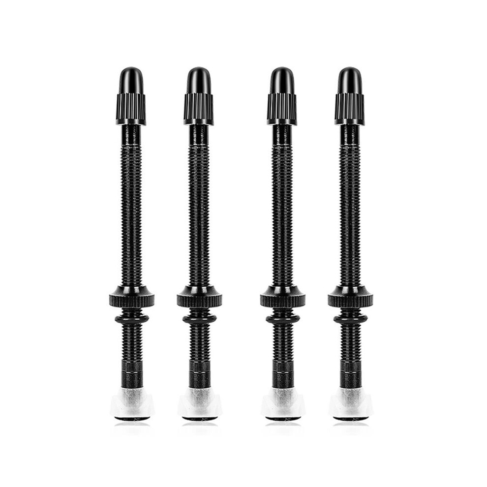 4Pcs Bicycle Tubeless Presta Valves Stems Aluminum Alloy 80Mm With Valve Core Removal Tool 4711098656951