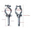 Boot RVS Roeislot Side Mount  Oar Lock Socket Marine Yacht (4 Pak) 4