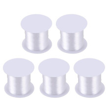 5X Jewelry Beading Thread 0.3mm Dia. Clear Nylon Fishing Spool 17 Lbs