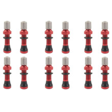 6 Pair 40mm Tubeless Air Valve for Road Bike & MTB Tubeless Valve Stem Universal Schrader 10mm Base