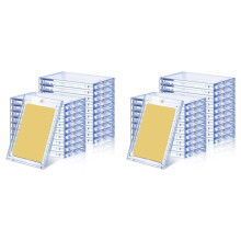 40Pcs 130 Pt Acrylic Magnetic Card Holders 2.5x3.54 Inch One Touch Card Holder for Sports Baseball Trading Card Storing