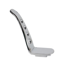 Motorfiets Voetpedaal Standaard Uitbreidingsset voor Touring Road King Street Glide CVO 1991-2024 Zilver