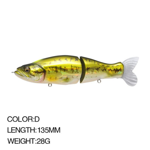 Langsam Schwimmender Köder, Schwimmköder, Gelenk-Schwingköder, Köder, Bionik-Köder D 1