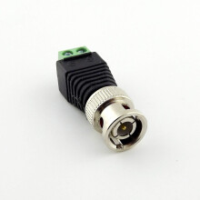 CCTV Video Balun with BNC Male Screw Terminal for CAT5, Easy Connection, No Power Required