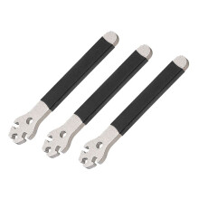 3Pcs Black Mountain Bike Spoke Wrench Adjustment Corrector Installation of Steel Spoke Cap Tool