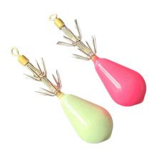 4pcs Color Matching Luminous Fishing Lure Jig Hook Octopus Crank Artificial Jig Cuttlefish Bait Fishing Accessory