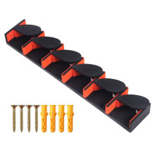 Supports de Canne à Pêche Support de Canne Support de Poteau Vertical Support Mural Modulaire pour Garage Présentoir de Canne à Pêche Orange