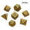 Yellow 7 Pcs for TRPG DND Dice Set Acrylic Multi-Sided 7-Die D4-D20 Polyhedral Dice Table Game Math Tabletop 9