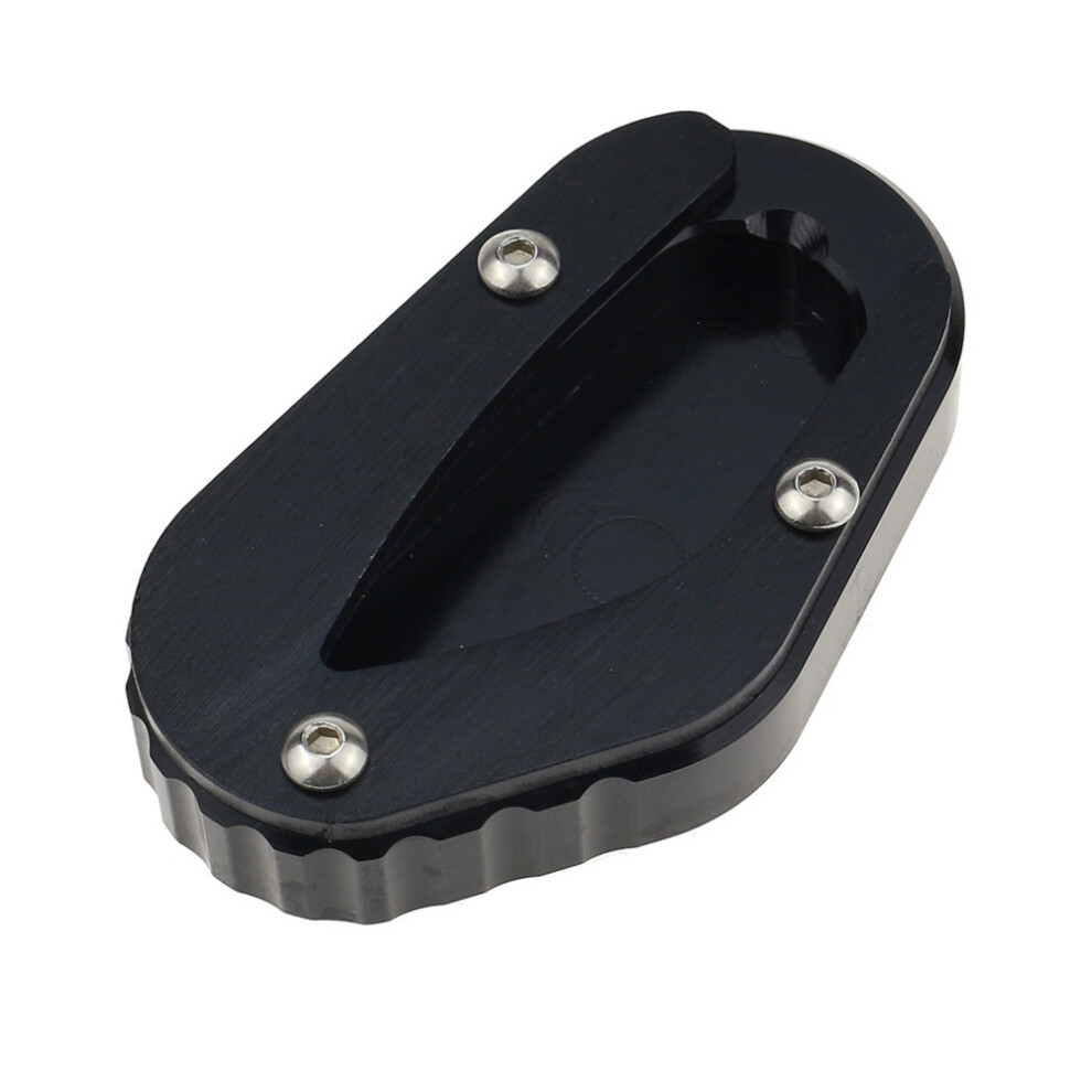Motorcycle Kickstand Sidestand For Bonneville T100 2018-2020 T120 2016-2020 Stand Extension Enlarger Pad(Black) Black 6031927170051